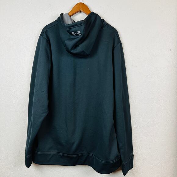Under Armour Pullover Sweatshirt Handwarner Hoodie Black - XXL - Picture 3 of 4